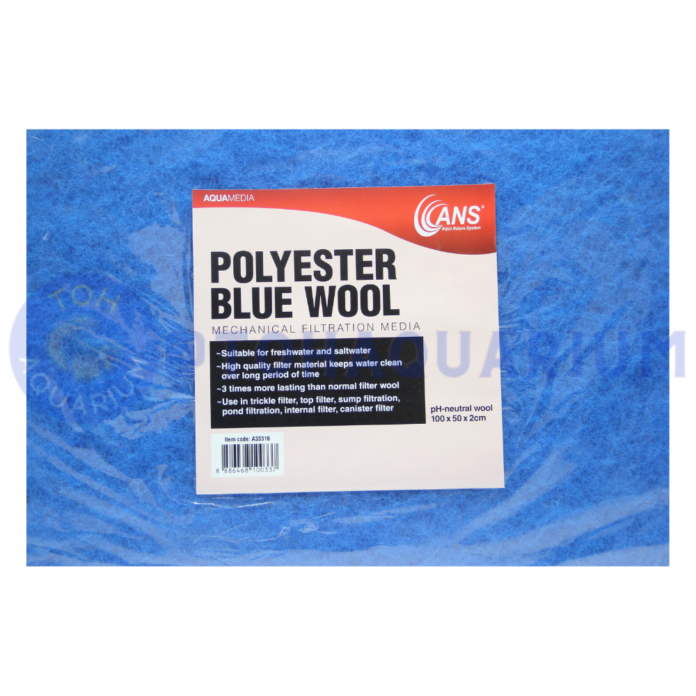 ANS Polyster Blue Wool 100x50x2cm