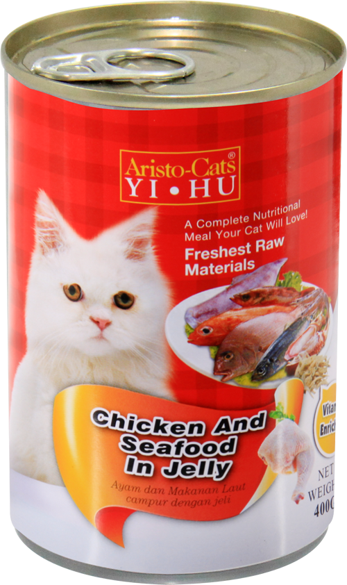 [Bundle of 24] Aristocat Chicken & Seafood in Jelly 400g