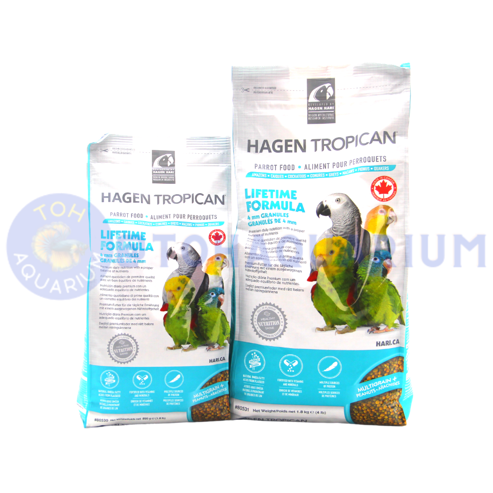 Hagen Tropican Lifetime Formula Granules for Parrots (Option Available)