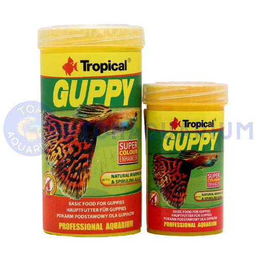 Tropical Guppy Super Colour Enhancer Flakes (Options Available)