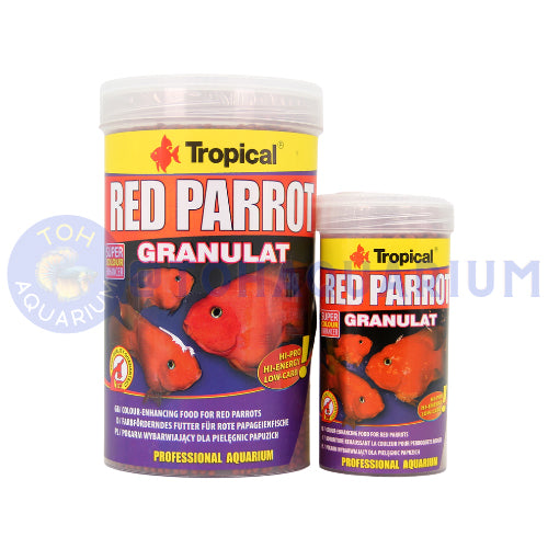 Tropical Red Parrot Granulat Floating Mini Pellet (Options Available)