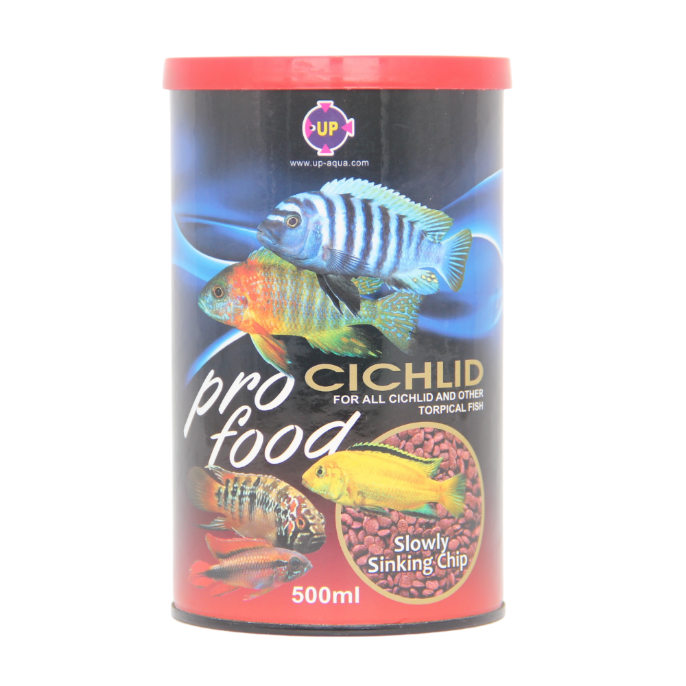 UP Pro Cichlid Food 500ml Slow Sinking Chips