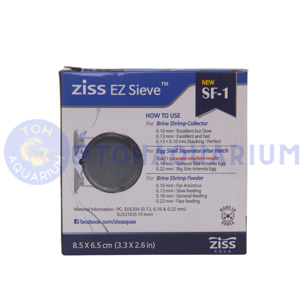 Ziss Rivet Ziss EZ Sieve Brine Shrimp Collector SF-1 – tohaquarium