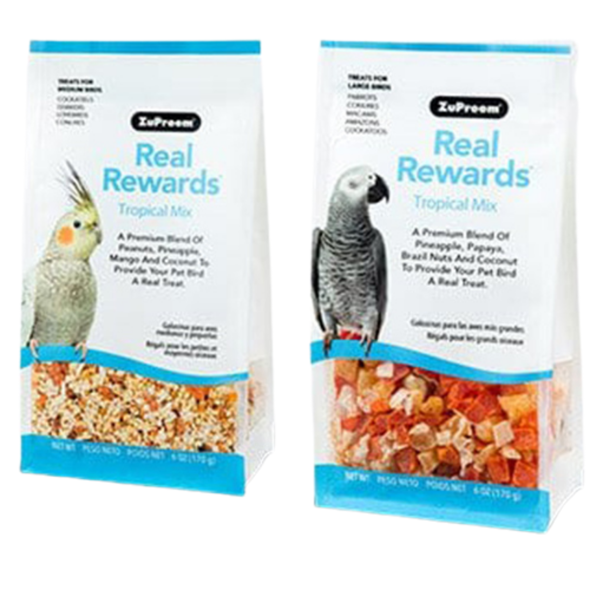 ZuPreem Real Rewards Tropical Mix Treats (Options Available)