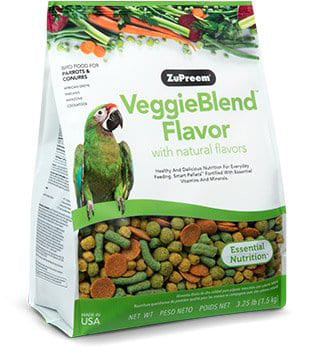 Zupreem VeggieBlend for Parrots and Conures
